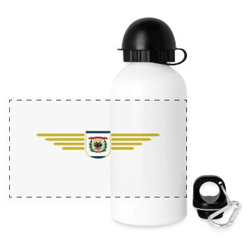 West Virginia Fan Shirt – Nature & Pride - Panoramic Thermal Bottle with Lid 500 ml - white - Front