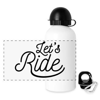 Let BB´s skateboard ride bike bicycle motorbike - Panoramic Thermal Bottle with Lid 500 ml - white - Front