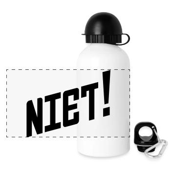 Say it in Russian: Niet! - Panoramic Thermal Bottle with Lid 500 ml - white - Front