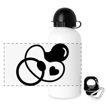 pacifier - Baby - Panoramic Thermal Bottle with Lid 500 ml - white - Front