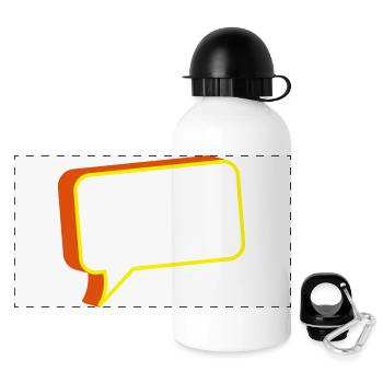 chat box - Panoramic Thermal Bottle with Lid 500 ml - white - Front
