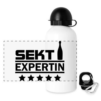sekt expertin - Panorama Trinkflasche mit Deckel 500 ml - Weiß - Vorne