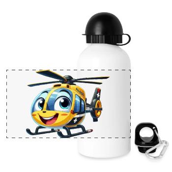 Hélicoptère de traumatologie junior - Gourde panoramique avec couvercle 500 ml - blanc - Devant