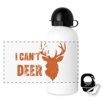 Sorry I Can't It's Deer Season Funny Hunter - Panoramic Thermal Bottle with Lid 500 ml - white - Front