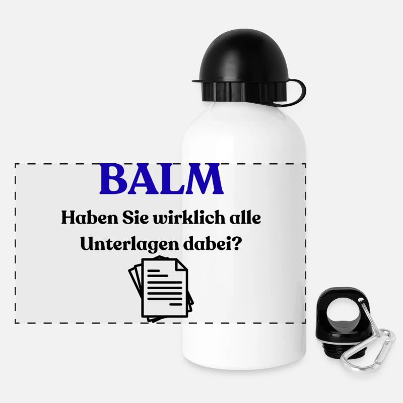 BALM Federal Office for Logistics and Mobility - Panoramic Thermal Bottle with Lid 500 ml - white