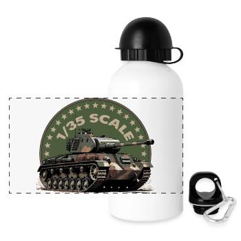 1/35 Scale Tank Art Print - Panoramic Thermal Bottle with Lid 500 ml - white - Front