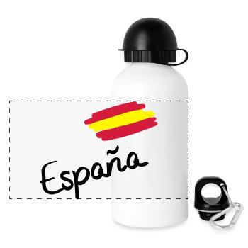 spain__f3 - Panorama Trinkflasche mit Deckel 500 ml - Weiß - Vorne