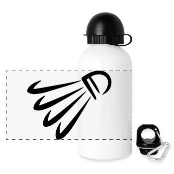 Badminton - Panoramic Thermal Bottle with Lid 500 ml - white - Front