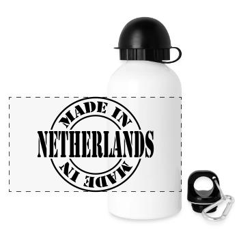 made in netherlands m1k2 - Gourde panoramique avec couvercle 500 ml - blanc - Devant