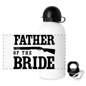 Father of the Bride Shotgun - Panoramic Thermal Bottle with Lid 500 ml - white - Front
