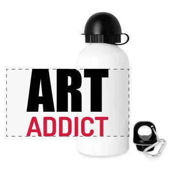 Artist / Art / Künstler / Artiste / Music / Kunst - Panoramic Thermal Bottle with Lid 500 ml - white - Front