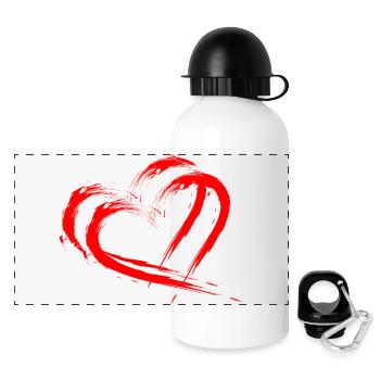 Kanada - Panorama Trinkflasche mit Deckel 500 ml - Weiß - Vorne