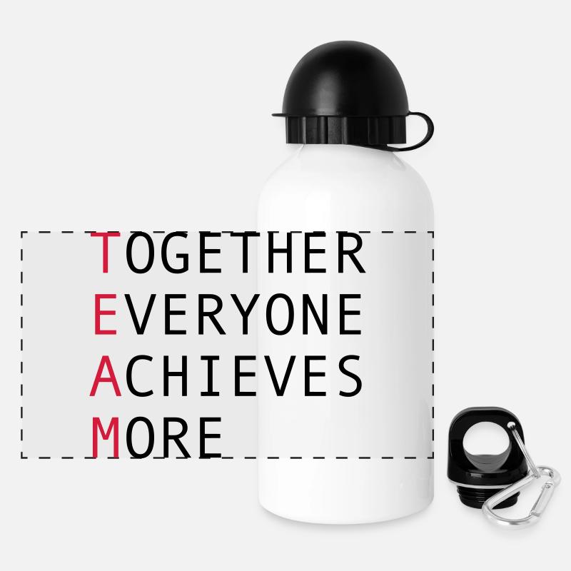 Team - Panoramic Thermal Bottle with Lid 500 ml - white