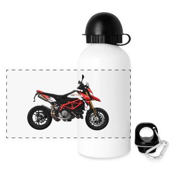 Superbike // Illustration - Gourde panoramique avec couvercle 500 ml - blanc - Devant
