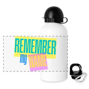 Remember my Name - Slogan - Panoramic Thermal Bottle with Lid 500 ml - white - Front