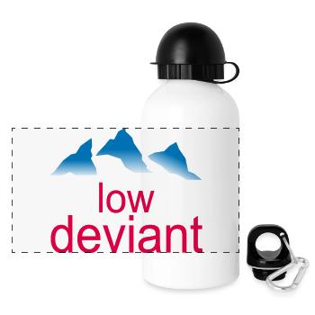 Low Deviant - Panoramic Thermal Bottle with Lid 500 ml - white - Front