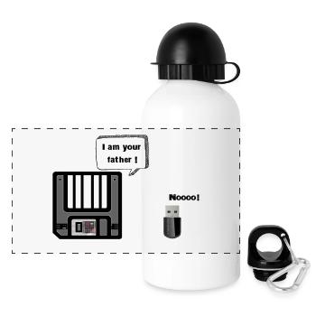 Floppy to USB key - Panoramic Thermal Bottle with Lid 500 ml - white - Front