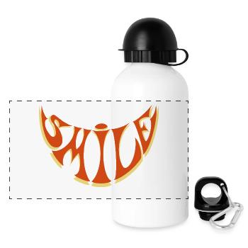 Just Smile - Panoramic Thermal Bottle with Lid 500 ml - white - Front