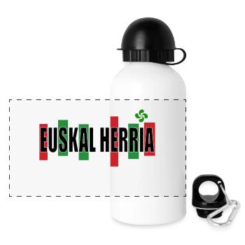 Basque Country - Panoramic Thermal Bottle with Lid 500 ml - white - Front