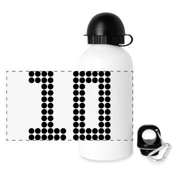 10 - Panorama Trinkflasche mit Deckel 500 ml - Weiß - Vorne