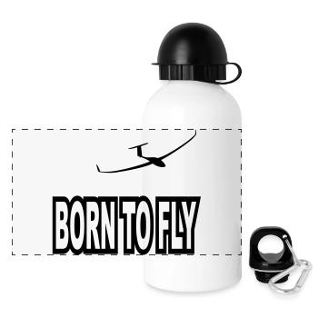 born to fly - Panoramic Thermal Bottle with Lid 500 ml - white - Front