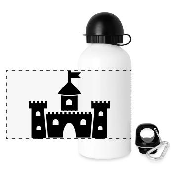 burg_aa1 - Panoramic Thermal Bottle with Lid 500 ml - white - Front
