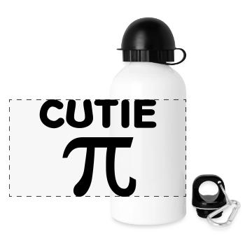 cutie pie - Panoramic Thermal Bottle with Lid 500 ml - white - Front