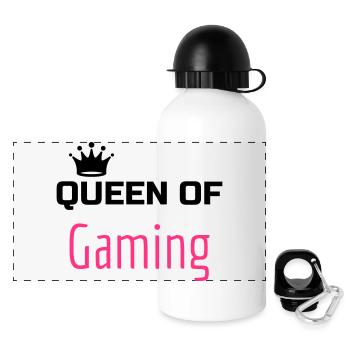 Gaming Gamer Video Game Player Geek - Panoramic Thermal Bottle with Lid 500 ml - white - Front