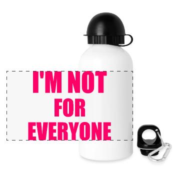 i'm not for everyone - Gourde panoramique avec couvercle 500 ml - blanc - Devant