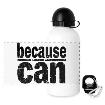 because can - Panorama Trinkflasche mit Deckel 500 ml - Weiß - Vorne