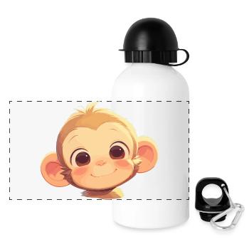 Macaque Macaque - Panoramic Thermal Bottle with Lid 500 ml - white - Front