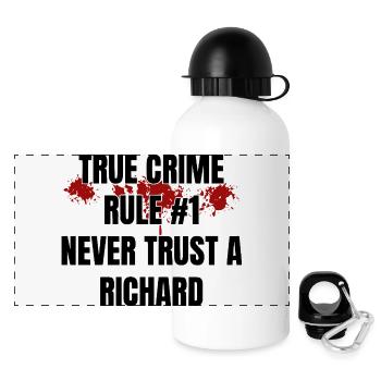 True Crime Richard - Panoramic Thermal Bottle with Lid 500 ml - white - Front