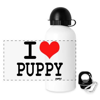 puppy - Panoramic Thermal Bottle with Lid 500 ml - white - Front