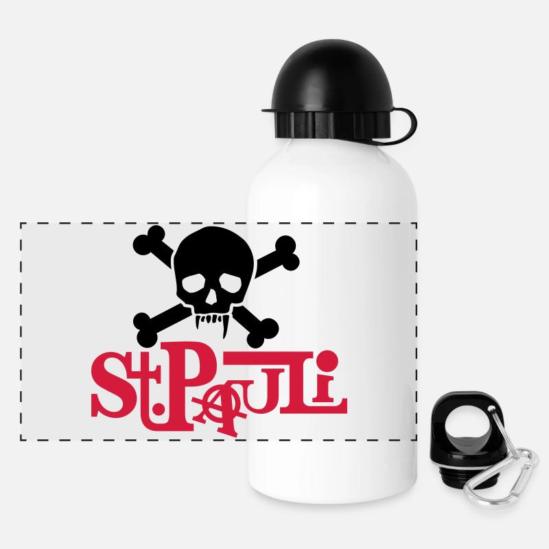 pauli01_2f - Panoramic Thermal Bottle with Lid 500 ml - white