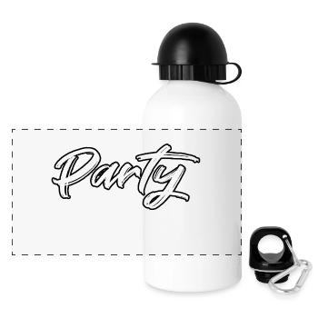 Parti - Gourde panoramique avec couvercle 500 ml - blanc - Devant