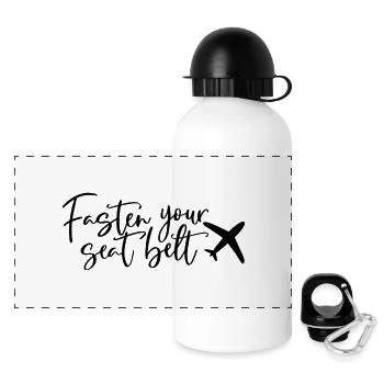 Fasting Your Belt - Panoramic Thermal Bottle with Lid 500 ml - white - Front