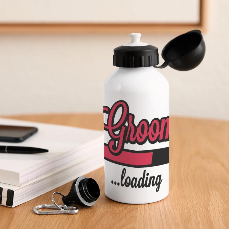 Groom loading Panorama Trinkflasche mit Deckel 500 ml