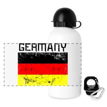 Germany Deutschland - Gourde panoramique avec couvercle 500 ml - blanc - Devant