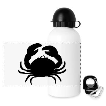 le crabe - Gourde panoramique avec couvercle 500 ml - blanc - Devant