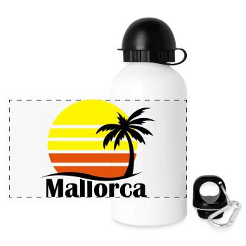 mallorca_02 - Panorama Trinkflasche mit Deckel 500 ml - Weiß - Vorne