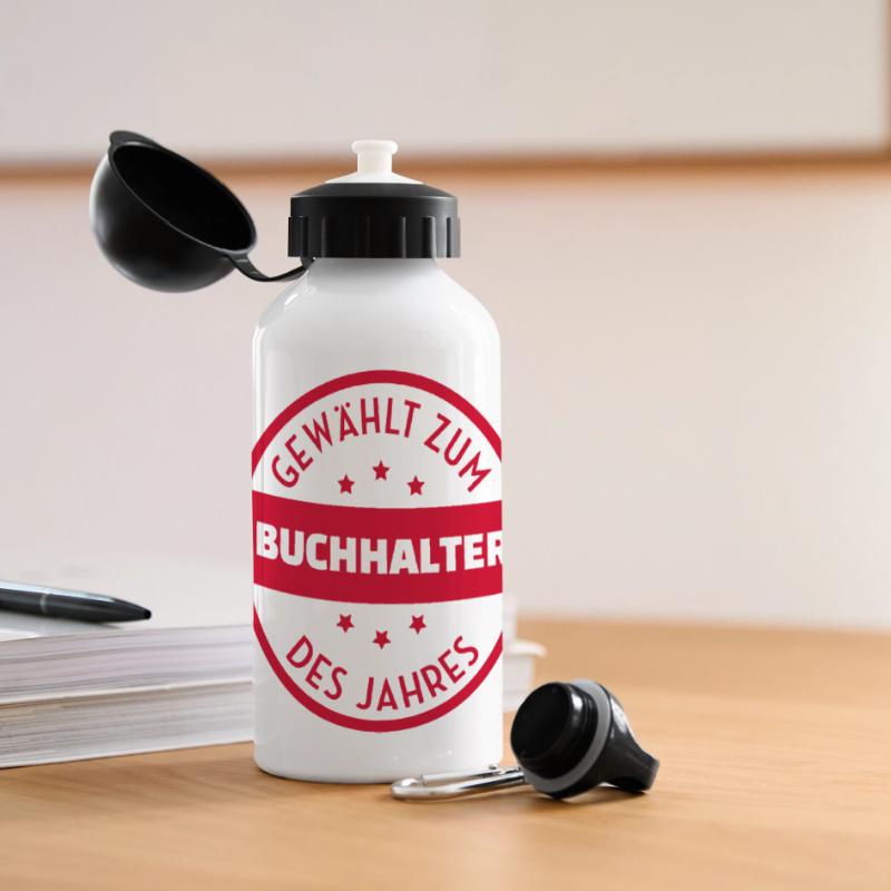 Accountant Accounting Buchhalter Comptable Compta Panoramic Thermal Bottle with Lid 500 ml