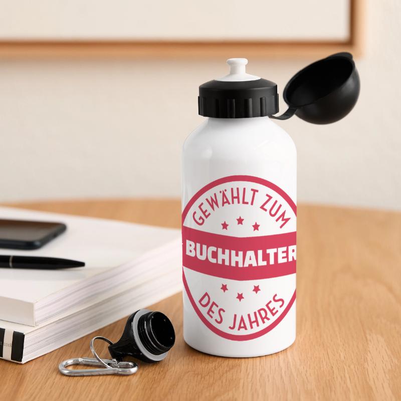 comptable / comptabilité / compter / chiffre Gourde panoramique avec couvercle 500 ml