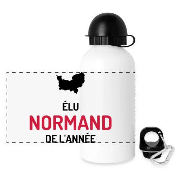 Normandie / Normand / Normande / France/ Normandy - Panoramic Thermal Bottle with Lid 500 ml - white - Front