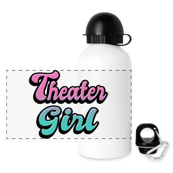 Theater Girl - Panoramic Thermal Bottle with Lid 500 ml - white - Front