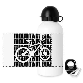 Mountain bike - Panoramic Thermal Bottle with Lid 500 ml - white - Front