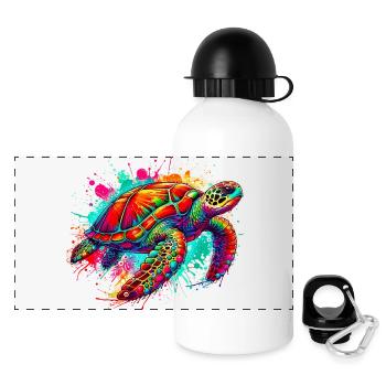 Turtle - Panoramic Thermal Bottle with Lid 500 ml - white - Front