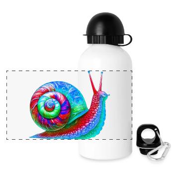 Snail - Panoramic Thermal Bottle with Lid 500 ml - white - Front