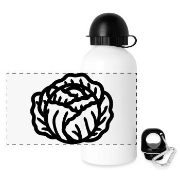 Kohl - Panorama Trinkflasche mit Deckel 500 ml - Weiß - Vorne