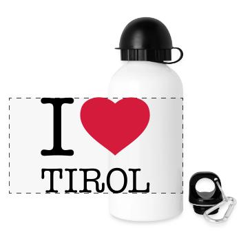 I LOVE TIROL Austria Österreich - Gourde panoramique avec couvercle 500 ml - blanc - Devant