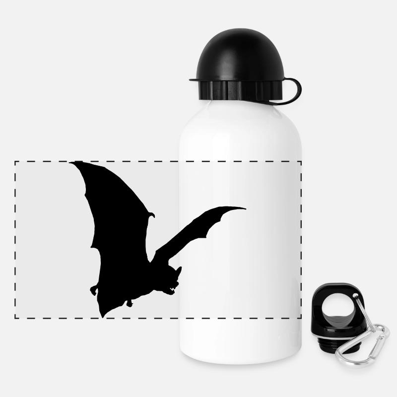 bat - Panoramic Thermal Bottle with Lid 500 ml - white